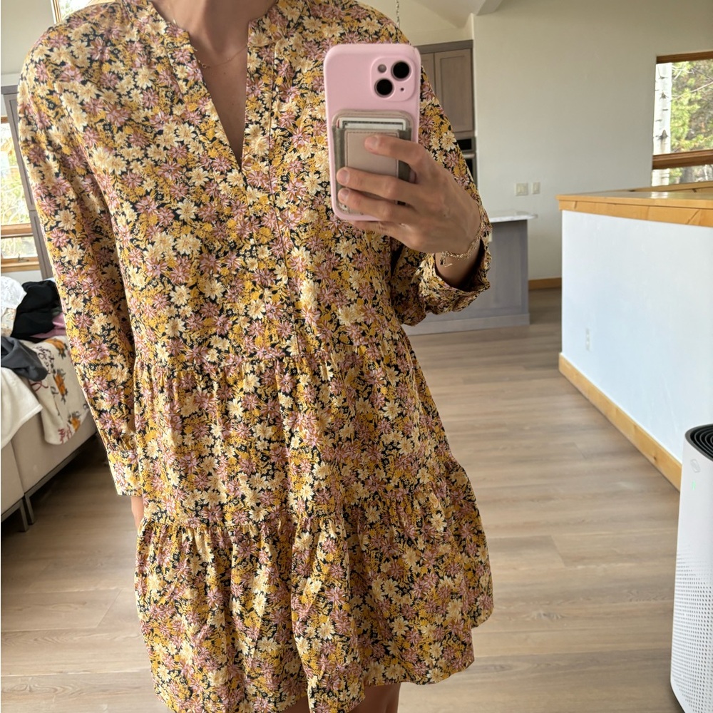 Floral fall dress from Mango. Size small (4)